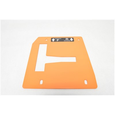 CONTROL PLATE W/DECAL - RH