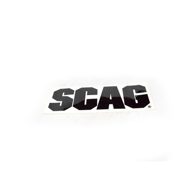 DECAL, SCAG LOGO, black on white