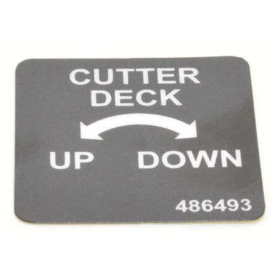 DECAL, CUTTER DECK LIFT CNTL